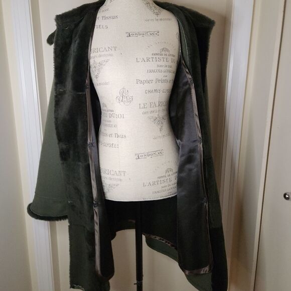 Vintage wool sheerling coat - Picture 5 of 15